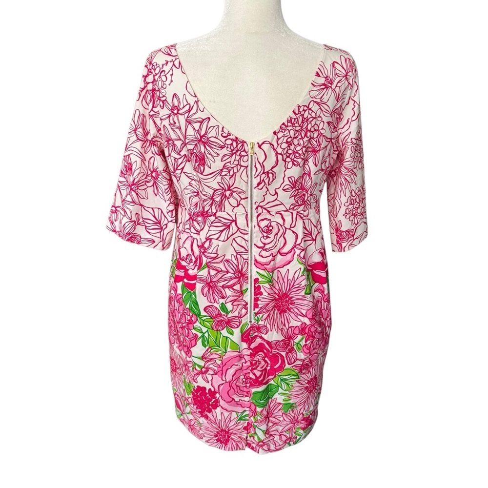 Lilly Pulitzer Color by Number Silk Blend Dress Size 8 - Picture 4 of 8